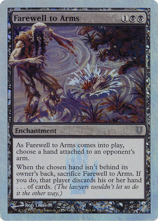 Farewell to Arms (Alternate Foil) [Unhinged] | Jomio and Rueliete's Cards and Comics