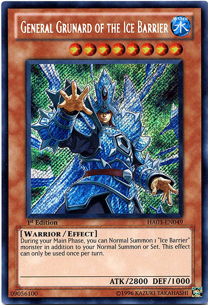 General Grunard of the Ice Barrier [HA03-EN049] Secret Rare | Jomio and Rueliete's Cards and Comics