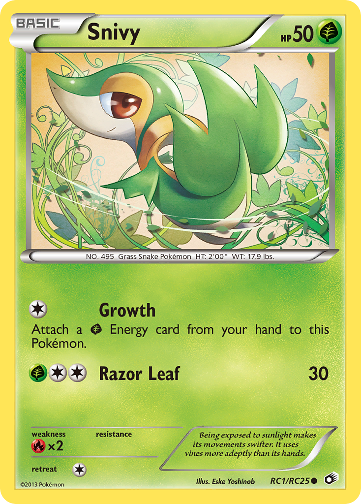 Snivy (RC1/RC25) [Black & White: Legendary Treasures] | Jomio and Rueliete's Cards and Comics