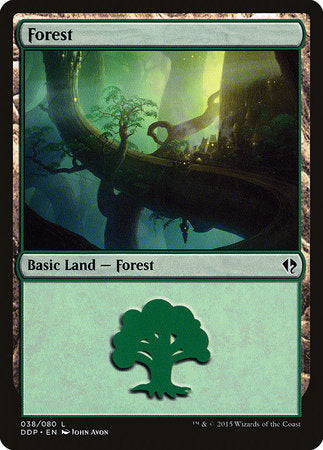 Forest (38) [Duel Decks: Zendikar vs. Eldrazi] | Jomio and Rueliete's Cards and Comics