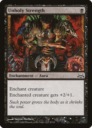 Unholy Strength [Duel Decks: Divine vs. Demonic] | Jomio and Rueliete's Cards and Comics