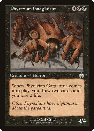 Phyrexian Gargantua [Apocalypse] | Jomio and Rueliete's Cards and Comics