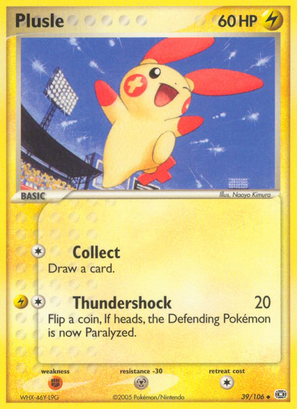 Plusle (39/106) [EX: Emerald] | Jomio and Rueliete's Cards and Comics