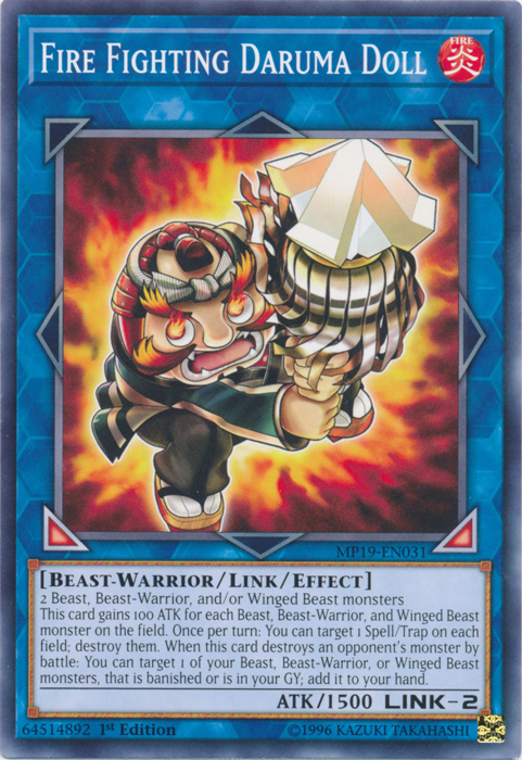 Fire Fighting Daruma Doll [MP19-EN031] Common | Jomio and Rueliete's Cards and Comics