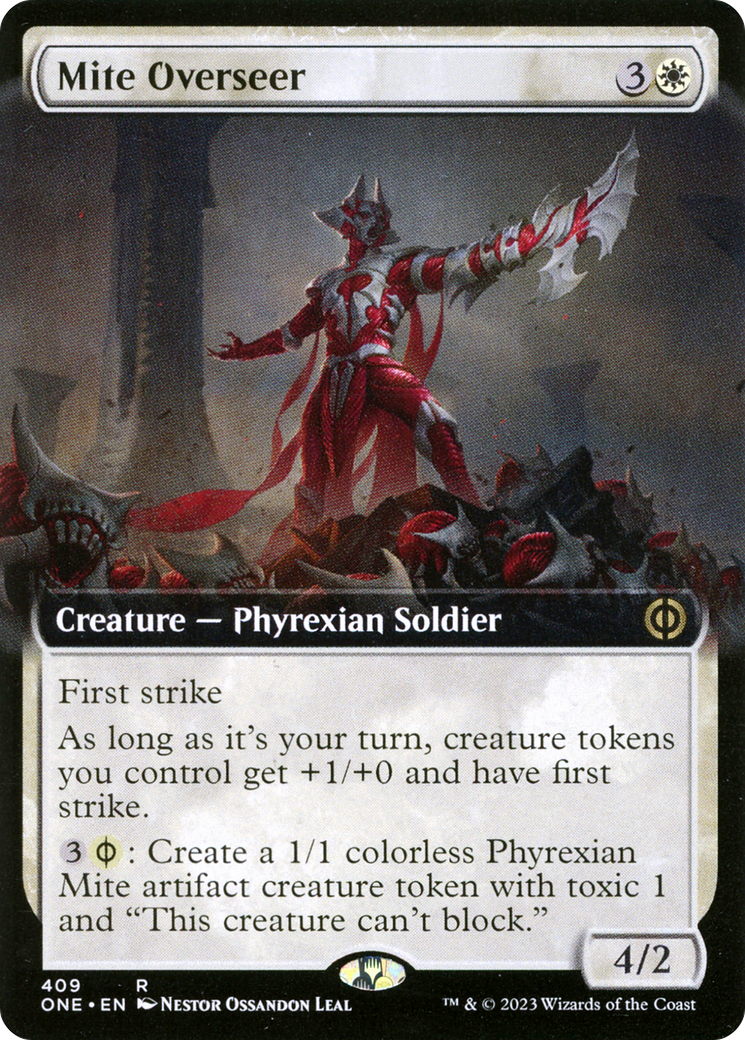 Mite Overseer (Extended Art) [Phyrexia: All Will Be One] | Jomio and Rueliete's Cards and Comics