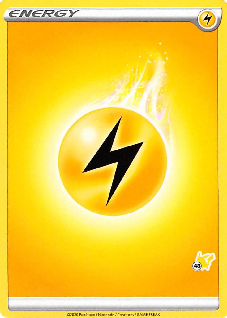 Lightning Energy (Pikachu Stamp #48) [Battle Academy 2022] | Jomio and Rueliete's Cards and Comics