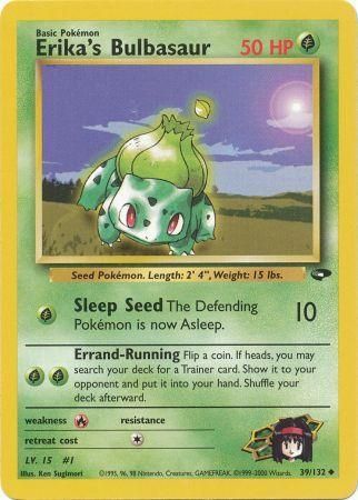 Erika's Bulbasaur (39/132) [Gym Challenge Unlimited] | Jomio and Rueliete's Cards and Comics