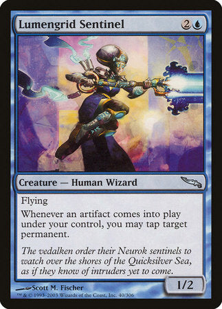 Lumengrid Sentinel [Mirrodin] | Jomio and Rueliete's Cards and Comics