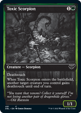 Toxic Scorpion [Innistrad: Double Feature] | Jomio and Rueliete's Cards and Comics