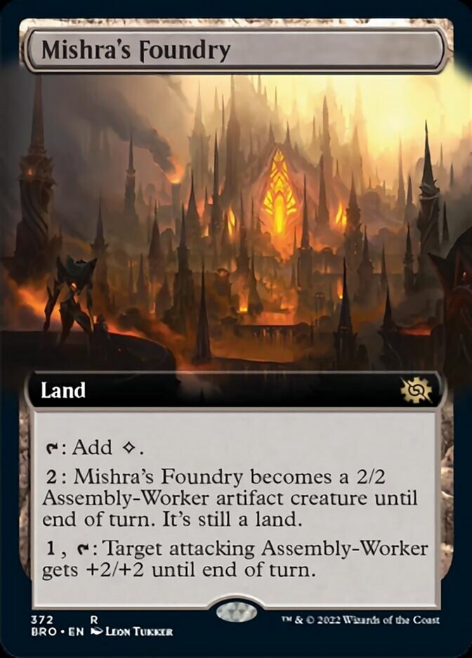 Mishra's Foundry (Extended Art) [The Brothers' War] | Jomio and Rueliete's Cards and Comics