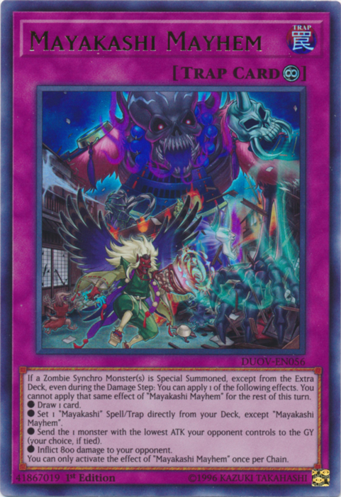 Mayakashi Mayhem [DUOV-EN056] Ultra Rare | Jomio and Rueliete's Cards and Comics