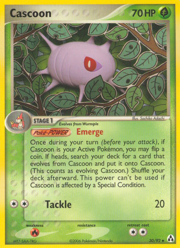 Cascoon (30/92) [EX: Legend Maker] | Jomio and Rueliete's Cards and Comics