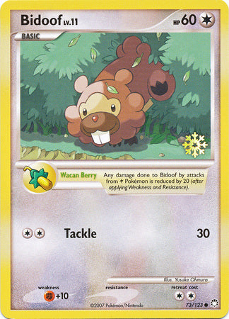 Bidoof (73/123) [Countdown Calendar Promos] | Jomio and Rueliete's Cards and Comics
