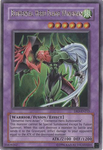 Elemental Hero Flame Wingman [DR3-EN215] Ultra Rare | Jomio and Rueliete's Cards and Comics