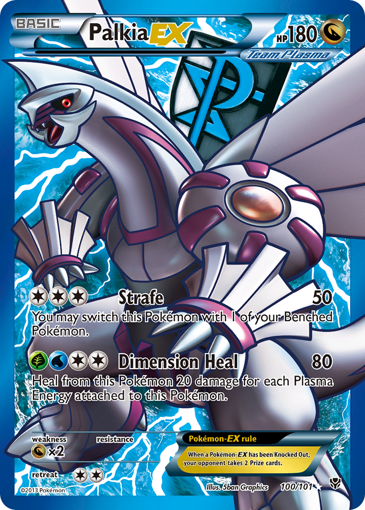 Palkia EX (100/101) [Black & White: Plasma Blast] | Jomio and Rueliete's Cards and Comics