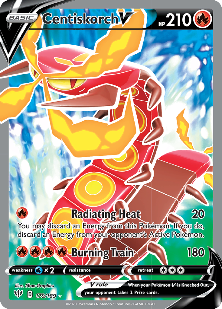 Centiskorch V (179/189) [Sword & Shield: Darkness Ablaze] | Jomio and Rueliete's Cards and Comics
