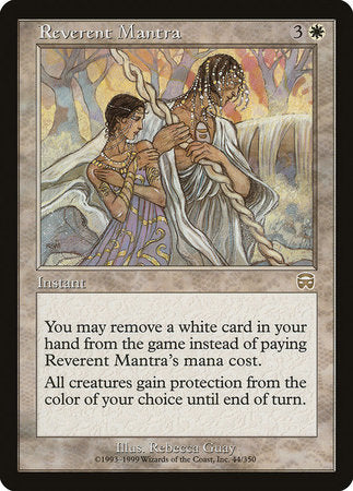 Reverent Mantra [Mercadian Masques] | Jomio and Rueliete's Cards and Comics