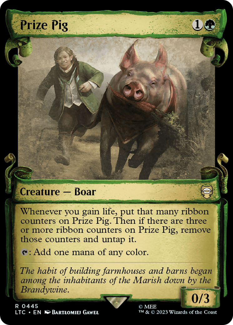 Prize Pig [The Lord of the Rings: Tales of Middle-Earth Commander Showcase Scrolls] | Jomio and Rueliete's Cards and Comics