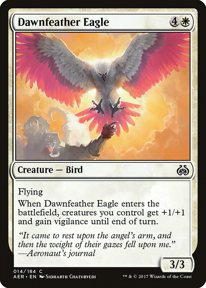 Dawnfeather Eagle [Aether Revolt] | Jomio and Rueliete's Cards and Comics