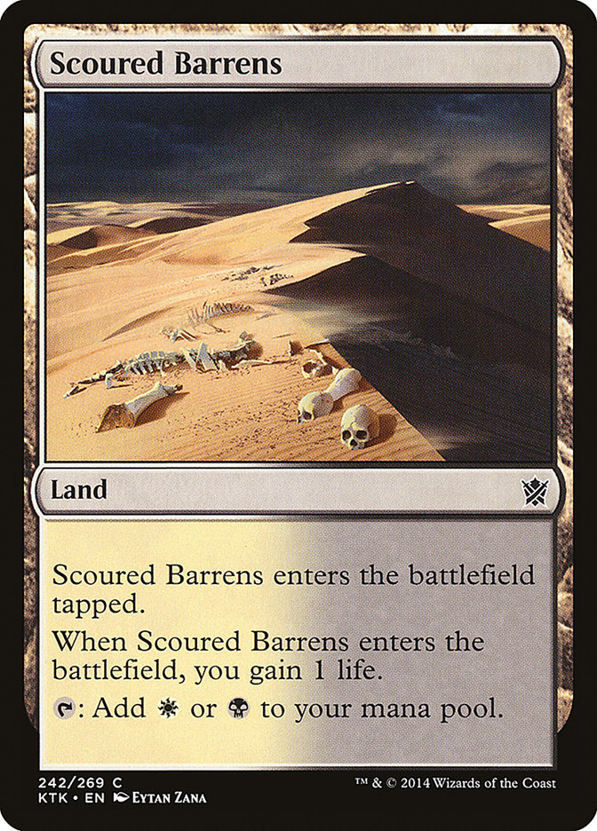 Scoured Barrens [Khans of Tarkir] | Jomio and Rueliete's Cards and Comics