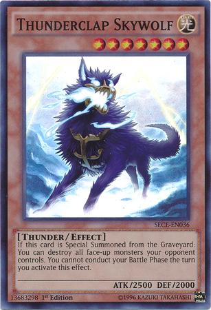 Thunderclap Skywolf [SECE-EN036] Super Rare | Jomio and Rueliete's Cards and Comics
