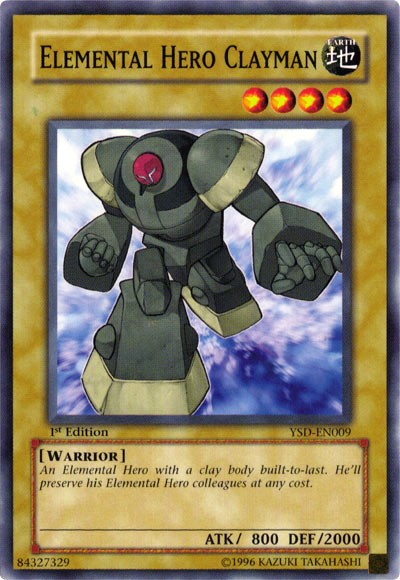 Elemental Hero Clayman [YSD-EN009] Common | Jomio and Rueliete's Cards and Comics