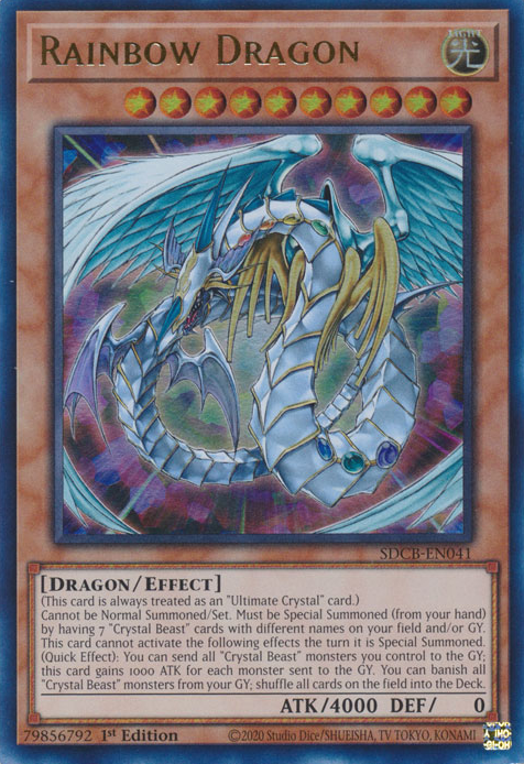 Rainbow Dragon [SDCB-EN041] Ultra Rare | Jomio and Rueliete's Cards and Comics