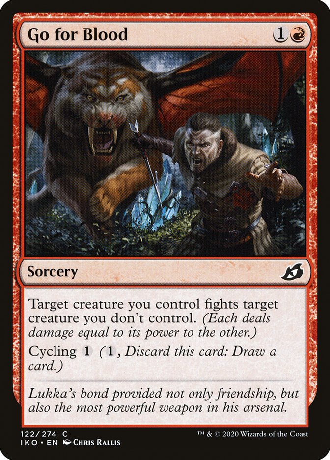 Go for Blood [Ikoria: Lair of Behemoths] | Jomio and Rueliete's Cards and Comics