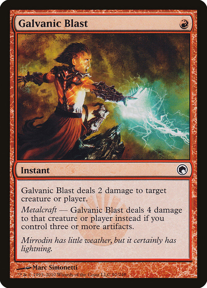 Galvanic Blast [Scars of Mirrodin] | Jomio and Rueliete's Cards and Comics