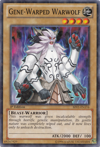 Gene-Warped Warwolf [BP01-EN116] Starfoil Rare | Jomio and Rueliete's Cards and Comics