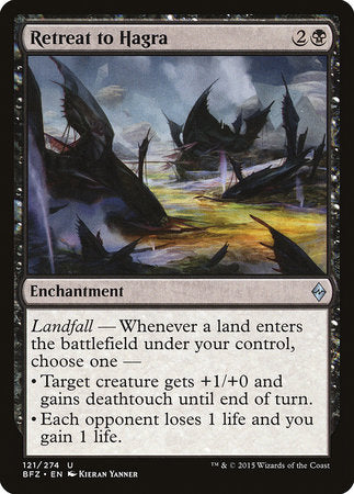 Retreat to Hagra [Battle for Zendikar] | Jomio and Rueliete's Cards and Comics
