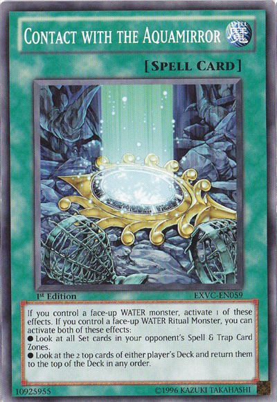 Contact with the Aquamirror [EXVC-EN059] Common | Jomio and Rueliete's Cards and Comics