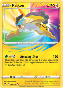 Raikou (050/185) [Sword & Shield: Vivid Voltage] | Jomio and Rueliete's Cards and Comics