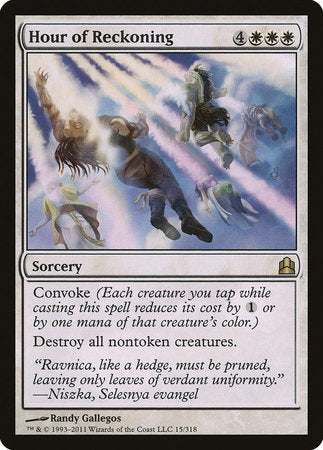 Hour of Reckoning [Commander 2011] | Jomio and Rueliete's Cards and Comics