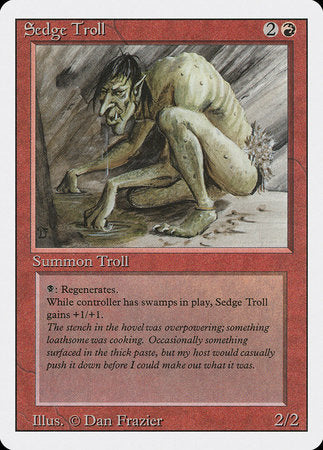 Sedge Troll [Revised Edition] | Jomio and Rueliete's Cards and Comics