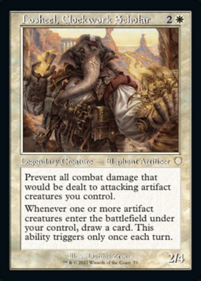 Losheel, Clockwork Scholar (Retro) [The Brothers' War Commander] | Jomio and Rueliete's Cards and Comics