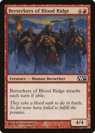 Berserkers of Blood Ridge [Magic 2010] | Jomio and Rueliete's Cards and Comics