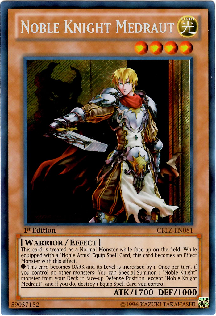 Noble Knight Medraut [CBLZ-EN081] Secret Rare | Jomio and Rueliete's Cards and Comics