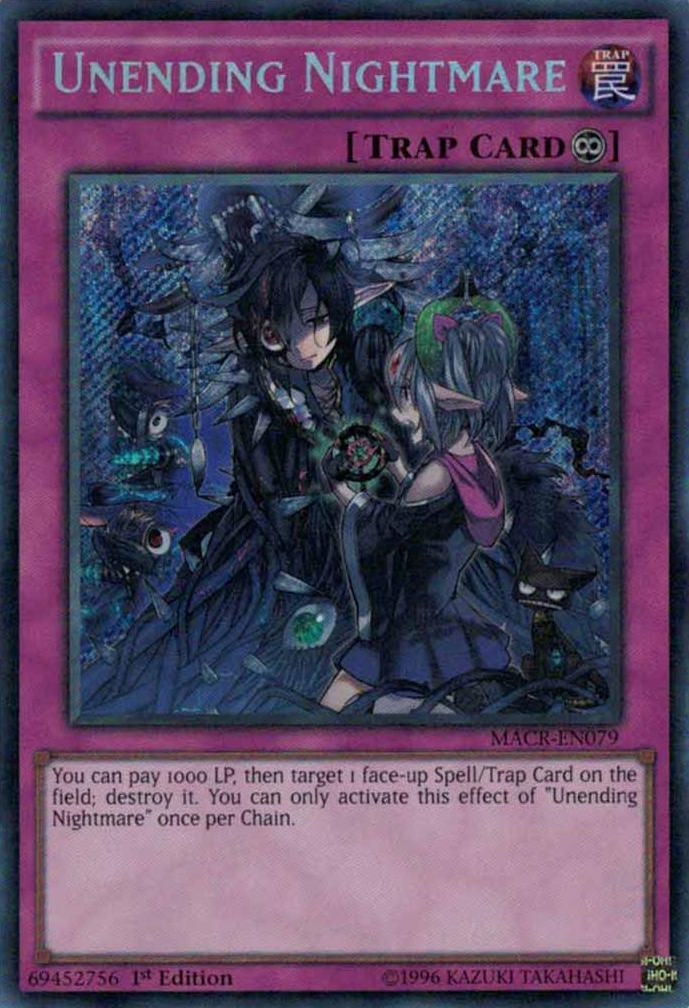 Unending Nightmare [MACR-EN079] Secret Rare | Jomio and Rueliete's Cards and Comics