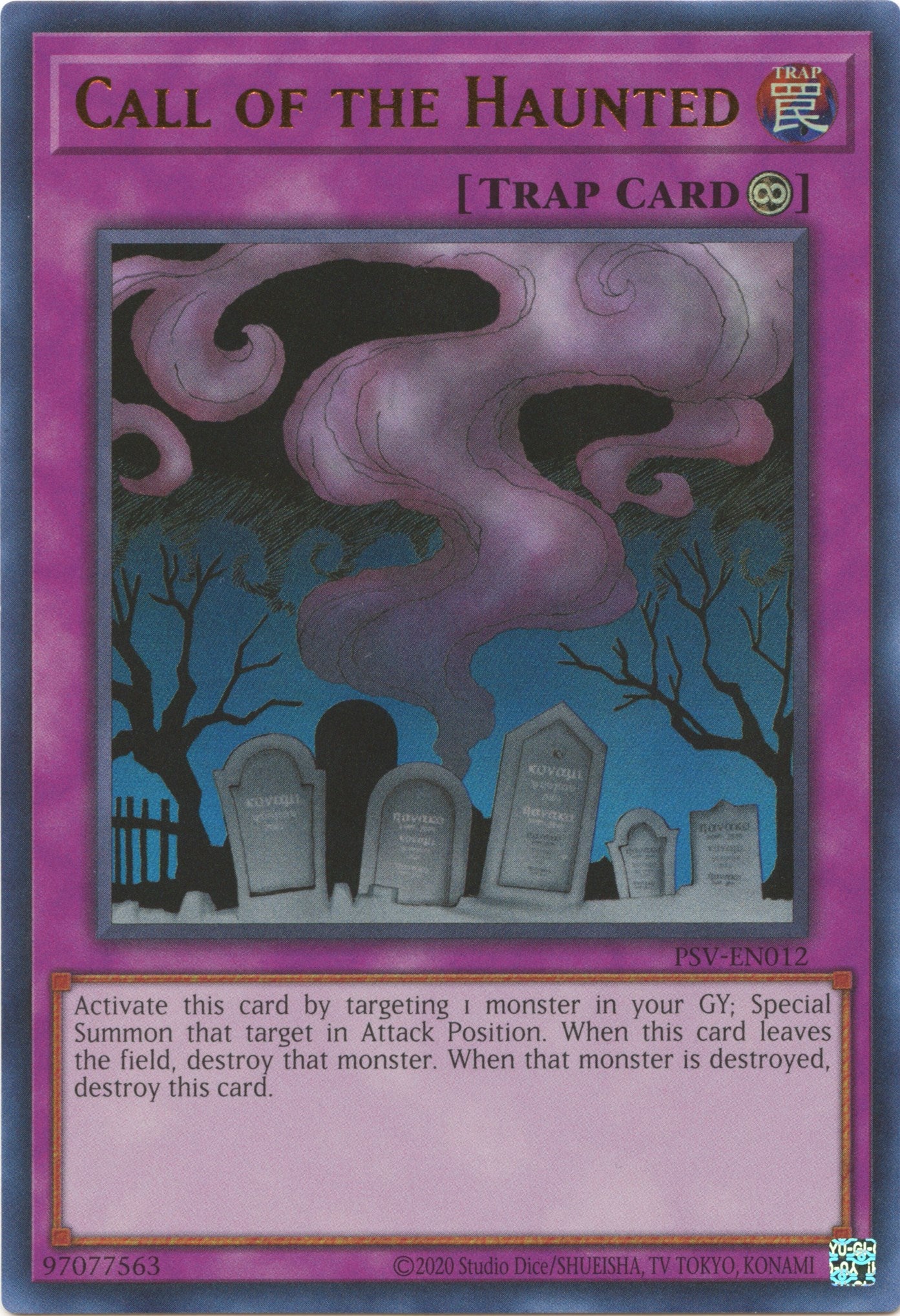 Call Of The Haunted (25th Anniversary) [PSV-EN012] Ultra Rare | Jomio and Rueliete's Cards and Comics