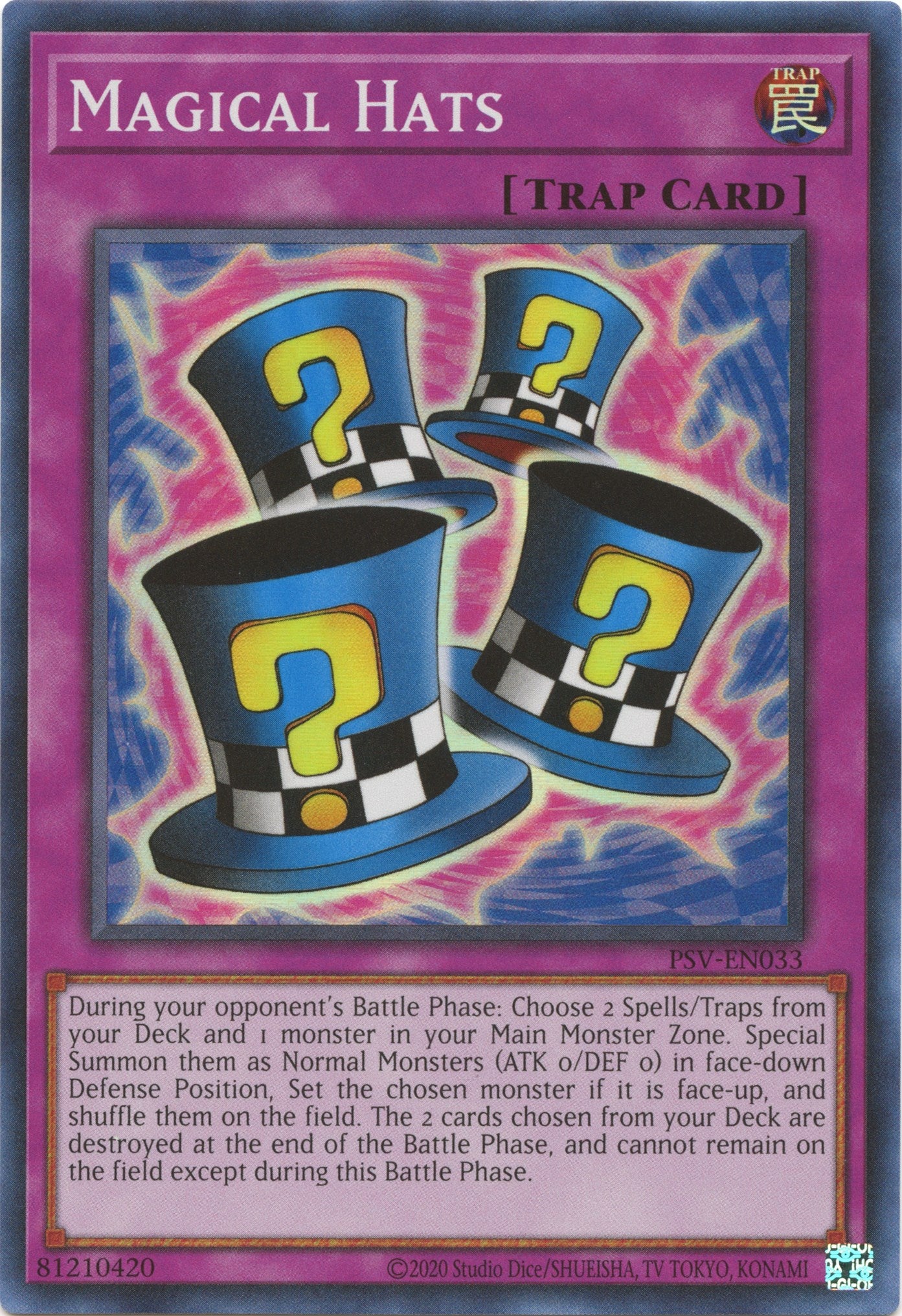 Magical Hats (25th Anniversary) [PSV-EN033] Super Rare | Jomio and Rueliete's Cards and Comics
