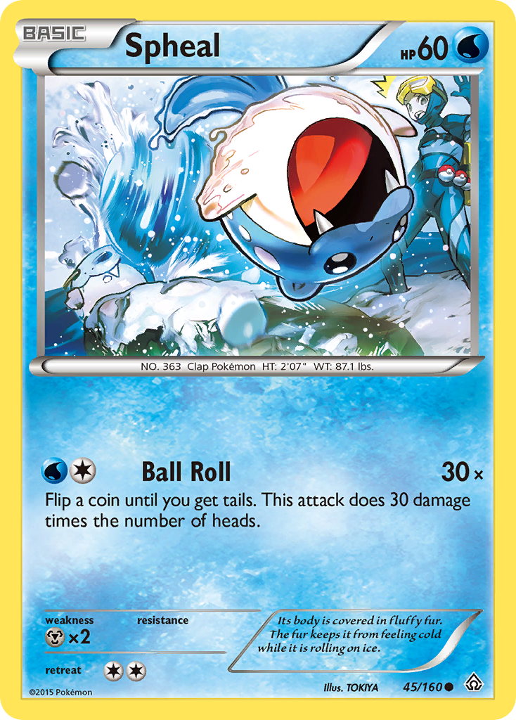 Spheal (45/160) [XY: Primal Clash] | Jomio and Rueliete's Cards and Comics