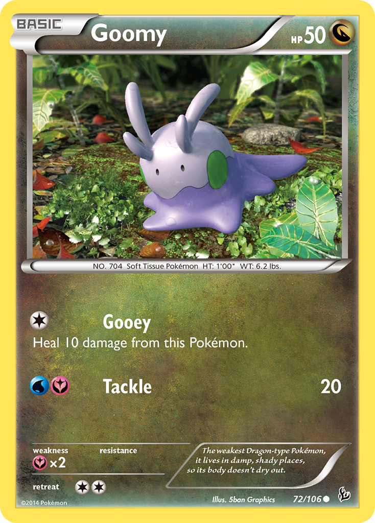 Goomy (72/106) [XY: Flashfire] | Jomio and Rueliete's Cards and Comics
