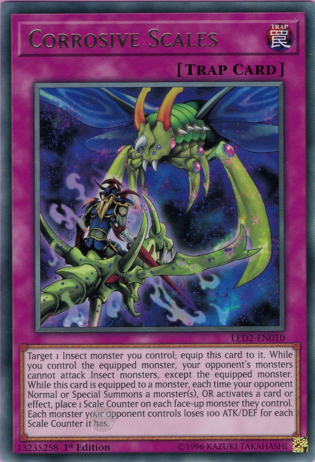 Corrosive Scales [LED2-EN010] Rare | Jomio and Rueliete's Cards and Comics