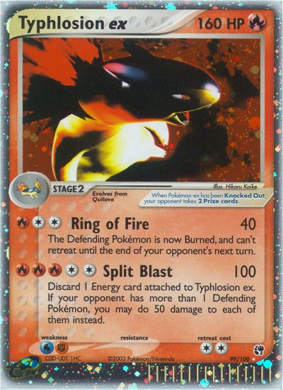 Typhlosion ex (99/100) [EX: Sandstorm] | Jomio and Rueliete's Cards and Comics