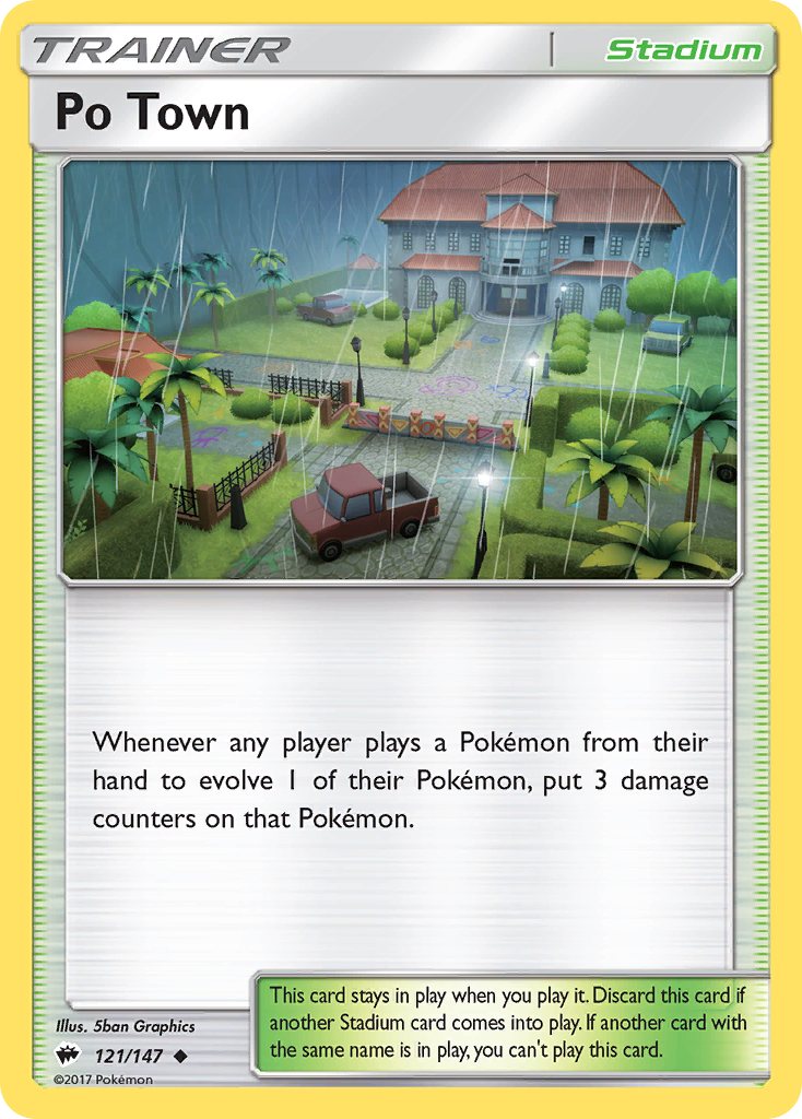 Po Town (121/147) [Sun & Moon: Burning Shadows] | Jomio and Rueliete's Cards and Comics