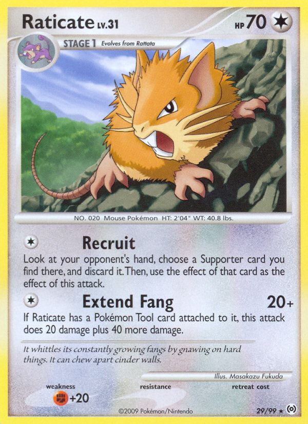 Raticate (29/99) [Platinum: Arceus] | Jomio and Rueliete's Cards and Comics