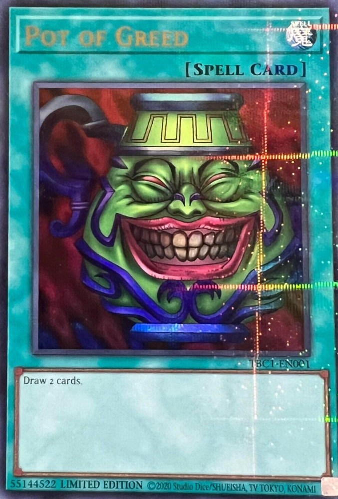 Pot of Greed [TBC1-EN001] Ultra Rare | Jomio and Rueliete's Cards and Comics