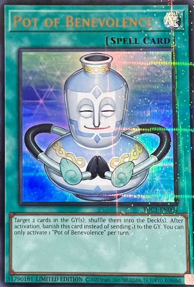 Pot of Benevolence [TBC1-EN004] Ultra Rare | Jomio and Rueliete's Cards and Comics