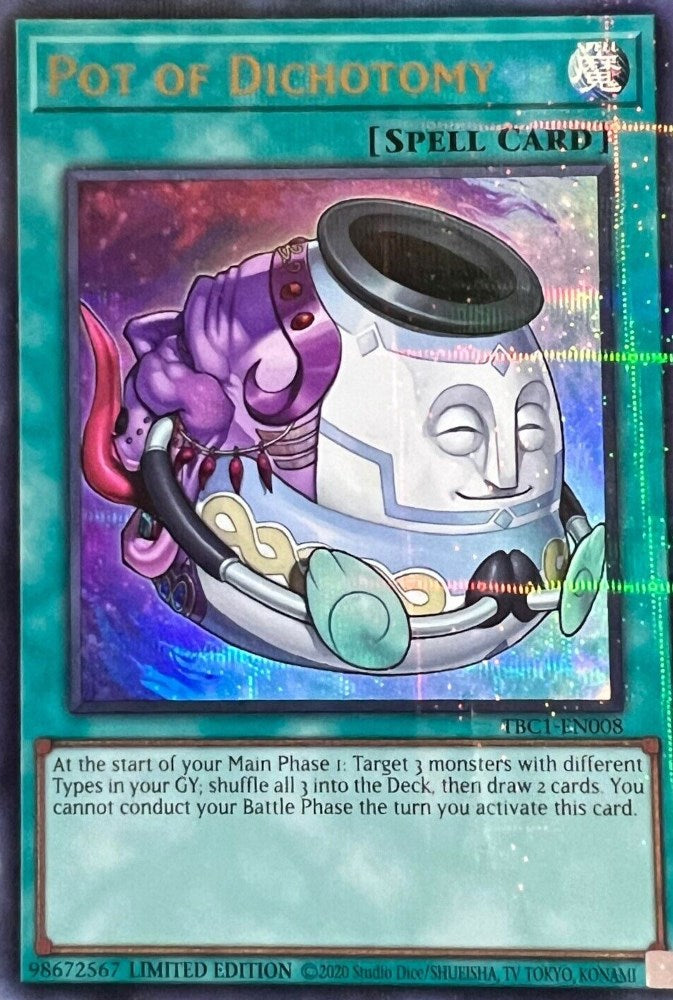 Pot of Dichotomy [TBC1-EN008] Ultra Rare | Jomio and Rueliete's Cards and Comics